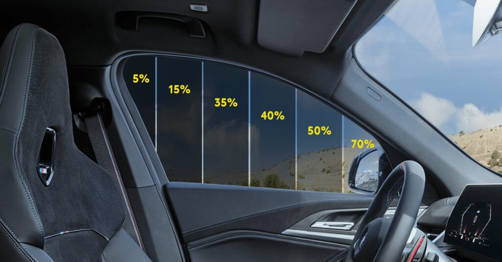 тонировка авто в spacars - степень тонирования