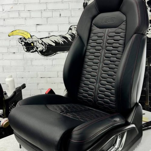 реставрация кожаного сидения авто в спакарс детейлинг