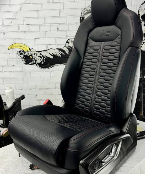 реставрация кожаного сидения авто в спакарс детейлинг